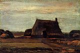 Farmhouse with Peat Stacks